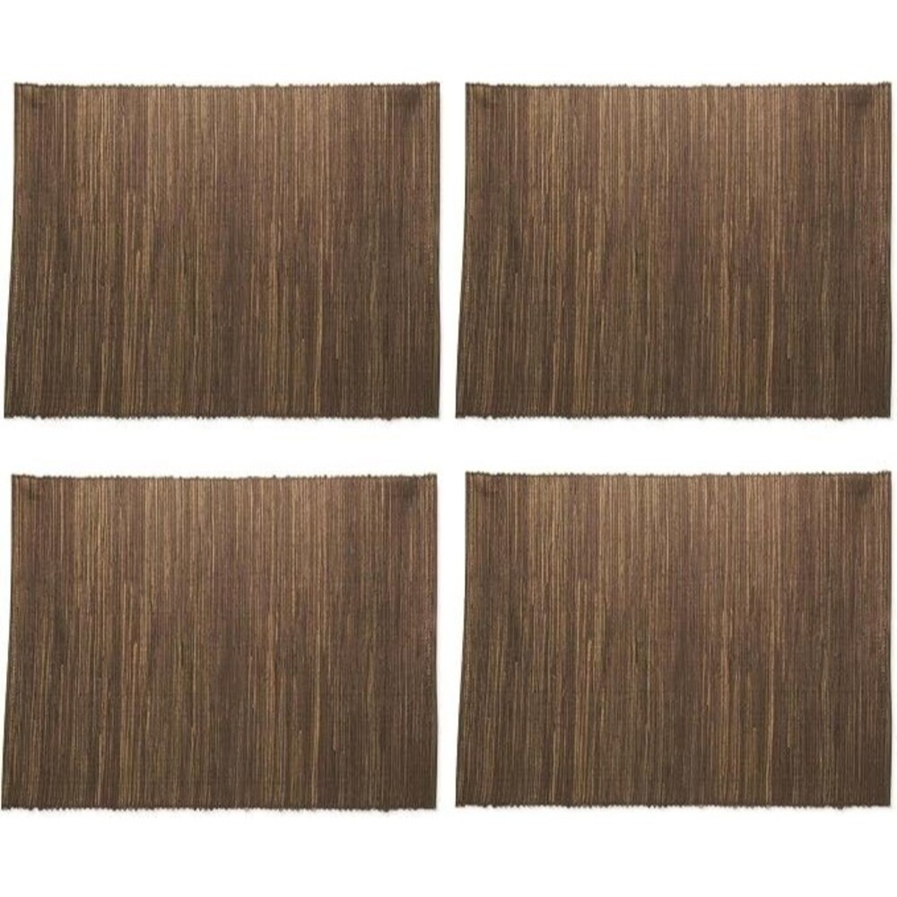 TAG  Water Hyacinth Placemats Set of 4 Brown Woven mats NEW IN PACKAGE